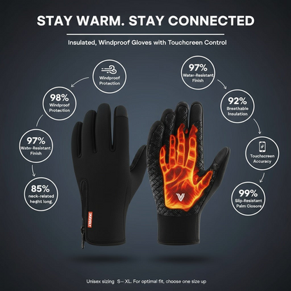 Waterproof Thermal Touchscreen Gloves